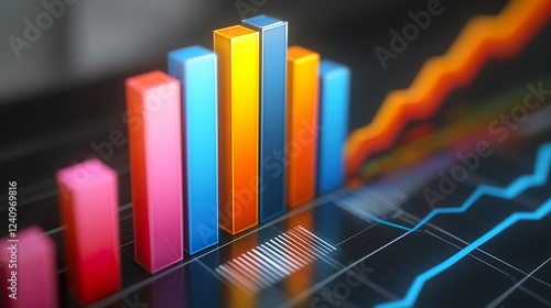 Profit Growth Chart Schematically photo