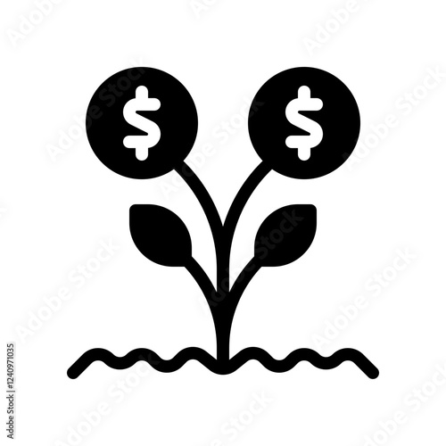 money glyph icon