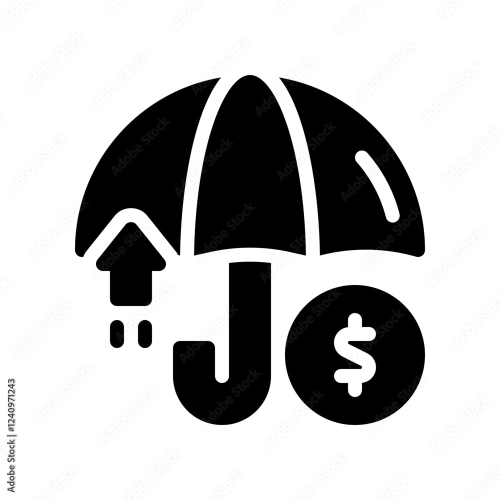 wealth glyph icon wealth glyph icon