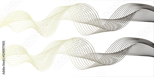 You're describing a **clean, abstract design** with **wavy gray stream elements** on a **white background**. This design is ideal for **web, banners, posters, covers, brochures, flyers**, and **websit