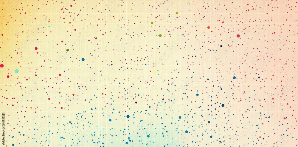 Colorful Dots Scattered Across Textured Background Colorful Dots Scattered Across Textured Background
