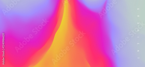 Abstract background with dynamic effect. Design with bright gradients. Volcano eruption with lava. Flame of burning fire. Flash of lightning. Vector illustration for advert, marketing, presentation. 