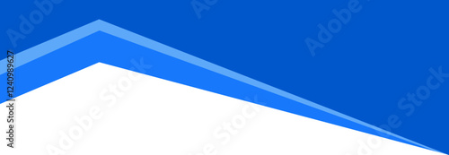 Border shape. Header for website banner. Abstract curve bottom section. Divider for web page template. Blue organic wavy form separator for modern headline.