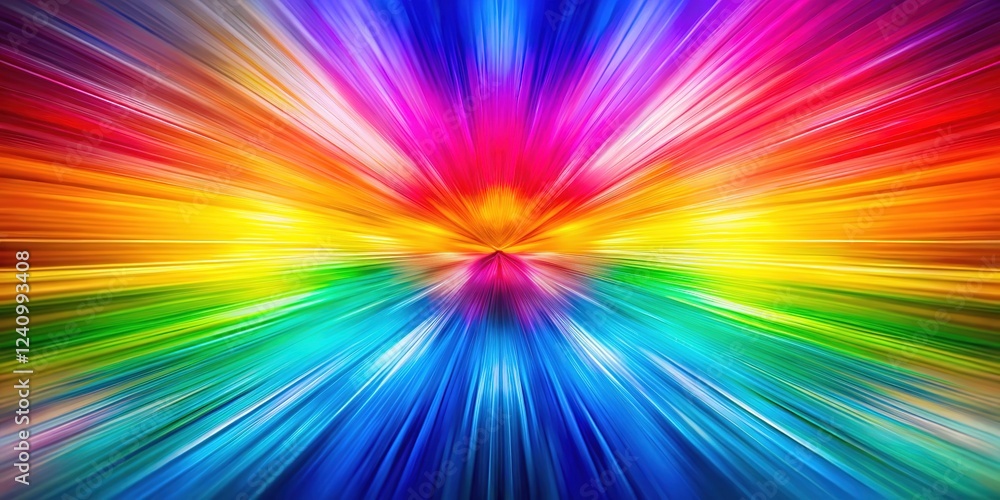 Obraz premium Abstract rainbow swirls, long exposure magic.