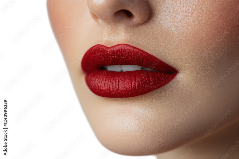 Fototapeta premium close up lips of young woman