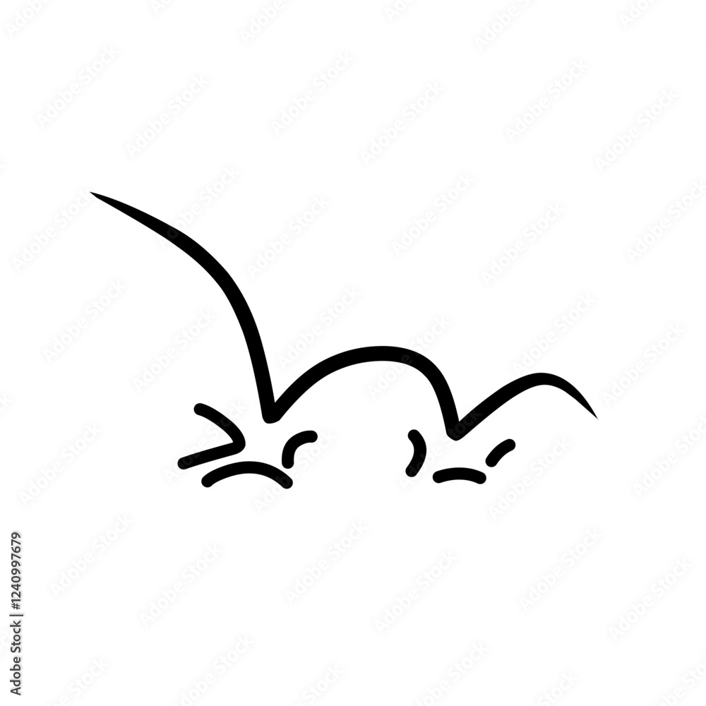 Naklejka premium Anime emotion elements doodle 