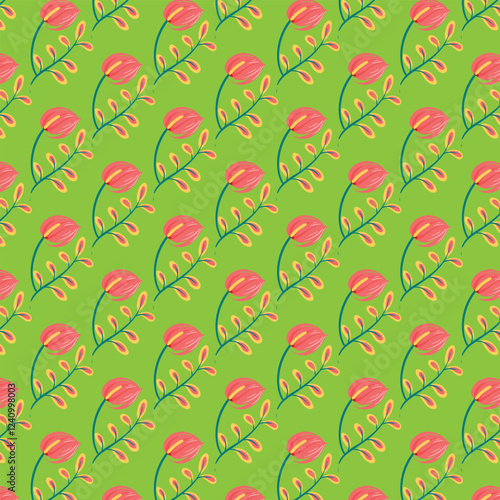Wallpaper Mural seamless floral pattern Torontodigital.ca