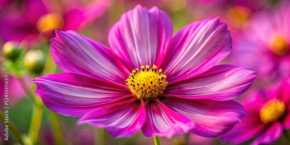Cosmos Flower Macro Photography: Vibrant Petals & Delicate Details Cosmos Flower Macro Photography: Vibrant Petals & Delicate Details