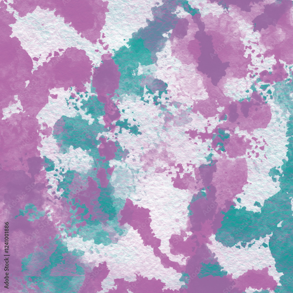 Fototapeta premium Cute and beautiful multicolored watercolor background