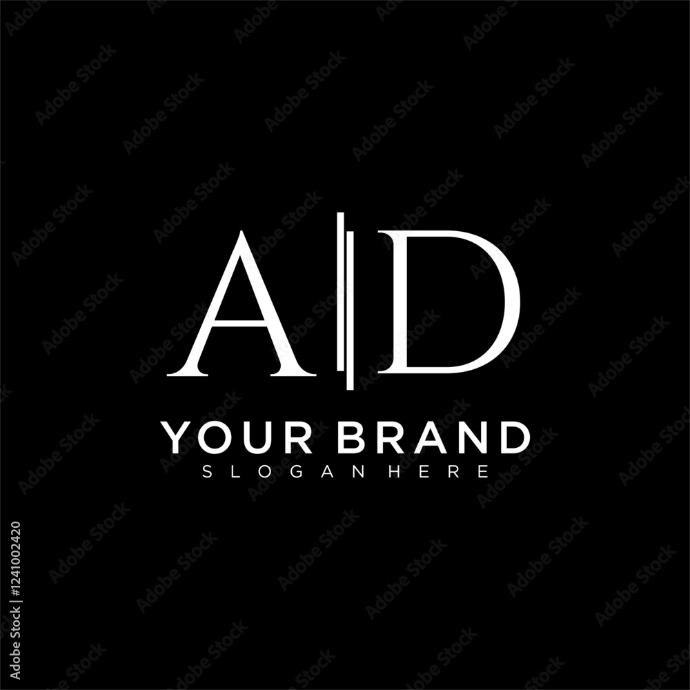 AD letter monogram logo with bussines style dsign AD letter monogram logo with bussines style dsign