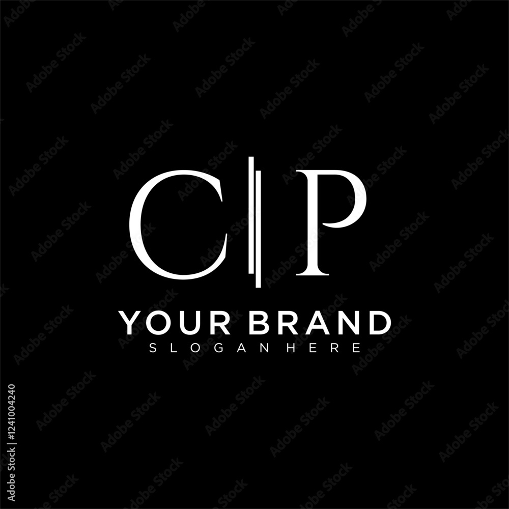 CP letter monogram logo with bussines style dsign CP letter monogram logo with bussines style dsign