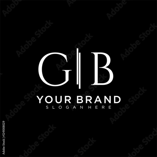 GB letter monogram logo with bussines style dsign