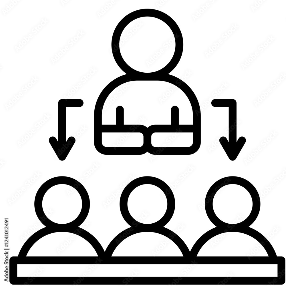 Fototapeta premium Executive Coaching Icon