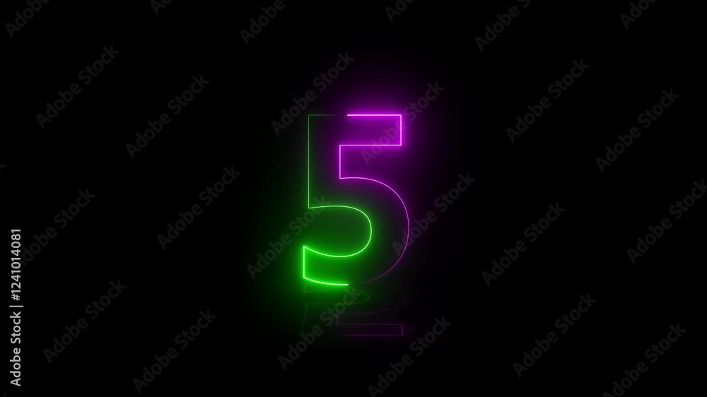 Beautiful neon number countdown.10 seconds countdown timer animation, 10 to 0 counting down seconds neon number. opening event Beautiful neon number countdown.10 seconds countdown timer animation, 10 to 0 counting down seconds neon number. opening event