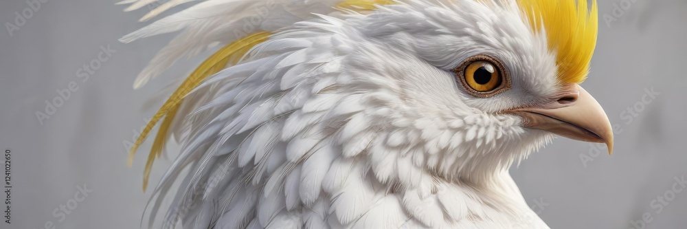 Obraz premium White plumage with a subtle yellow sheen on the head and neck, bird in flight , wading bird, snow-covered landscape