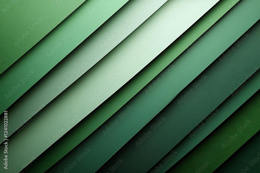 Obraz premium Abstract Green Diagonal Layered Texture Design
