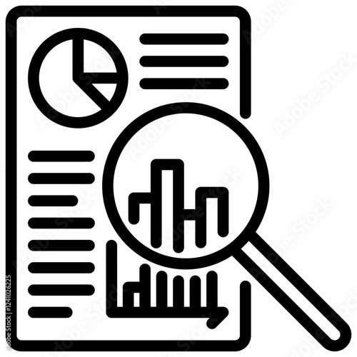 analyze vector outline icon