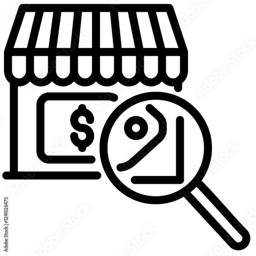 pricing vector outline icon