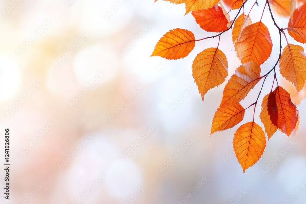 Vibrant autumn leaves with soft bokeh background. Vibrant autumn leaves with soft bokeh background.