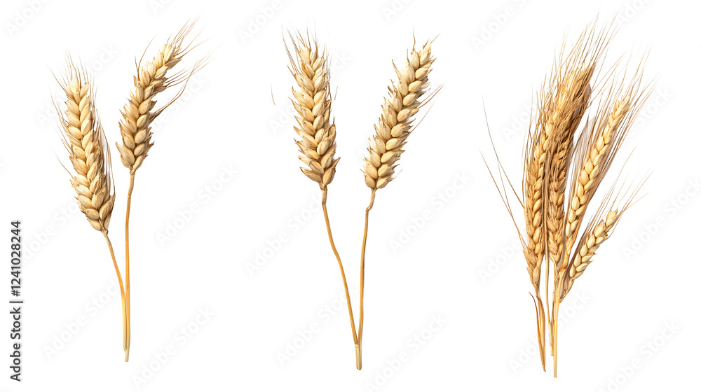 close up barley Malt for making beer, four different perspectives isolated on transparent background
close up barley Malt for making beer, four different perspectives isolated on transparent background