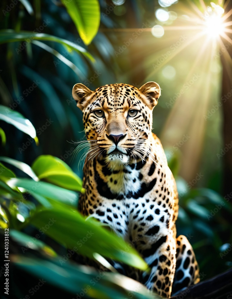 Obraz premium a leopard in the jungle