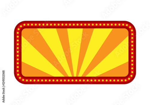 Cartel espectacular con estrellas naranja y amarillo de espectáculo