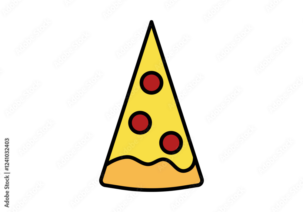 Trozo o porción de pizza en fondo blanco Trozo o porción de pizza en fondo blanco