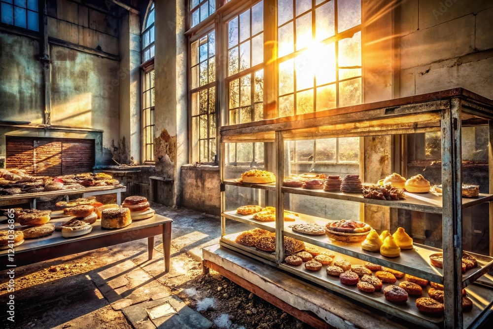 Delicious Cakes in Abandoned Bakery - Urban Exploration Photography