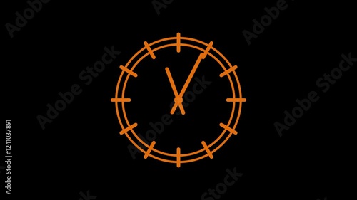 Wallpaper Mural Analog counting down animated clock isolated, Simple clock animation Torontodigital.ca