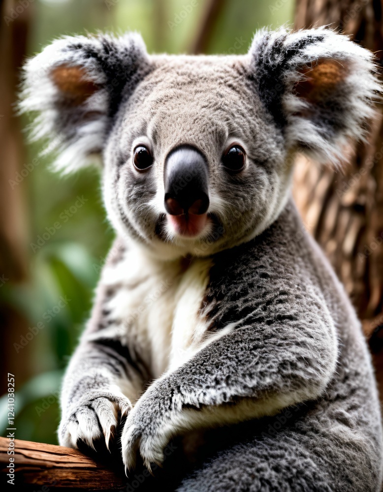 Naklejka premium a koala in the forest