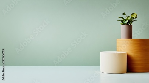 Wallpaper Mural Elegant Delicate pastel gradient fading from mint green to peachy pink with subtle texture perfect for design or text overlay  Torontodigital.ca