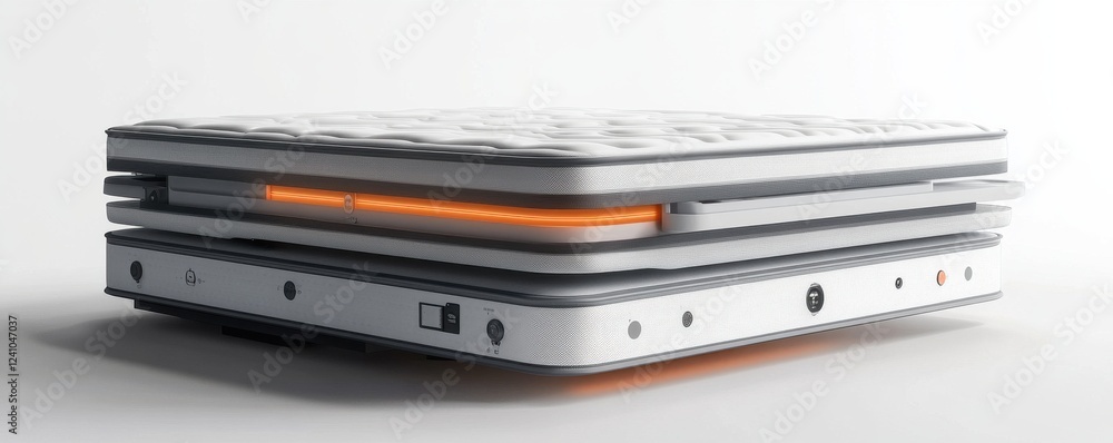 Modern Smart Mattress With Integrated Technology and Advanced Design Features Modern Smart Mattress With Integrated Technology and Advanced Design Features