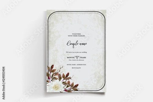 BRIDAL SHOWER FLORAL INVITATION TEMPLATE