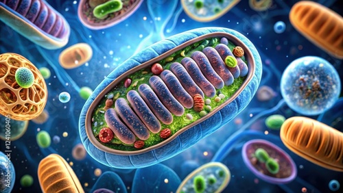 Mitochondria cell structure, meiosis, cellular metabolism,  meiosis photo