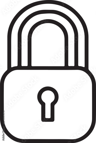 Isolated black Padlock lock or locked icon Vector, black Padlock lock or locked Silhouette,black Padlock lock or locked icon set, black Padlock lock or locked for logo,color black Padlock lock or lock