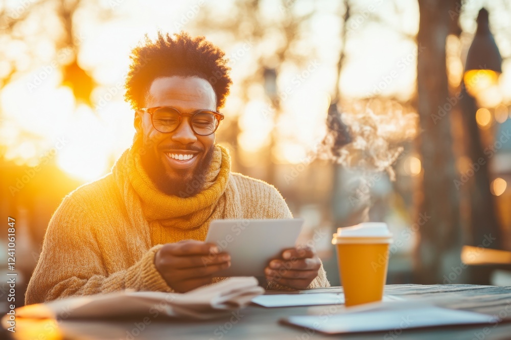A business owner reviewing an email about an extended grace period for their loan repayment, feeling relieved A business owner reviewing an email about an extended grace period for their loan repayment, feeling relieved
