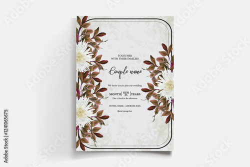 BRIDAL SHOWER FLORAL INVITATION TEMPLATE