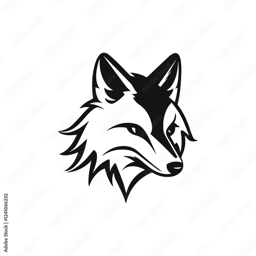 Fototapeta premium fox head vector