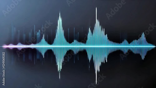 Colorful sound wave visualization representing audio dynamics