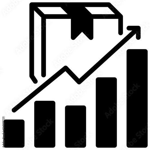 product demand vector glyph icon