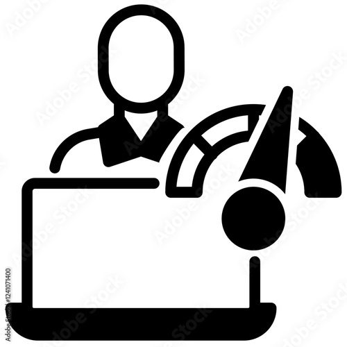 workload vector glyph icon