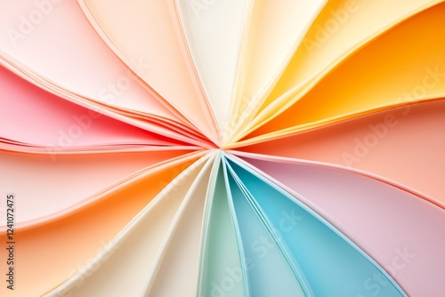 A geometric depiction of a simple budget pie chart, representing financial planning, with soft colors and sharp contrasts