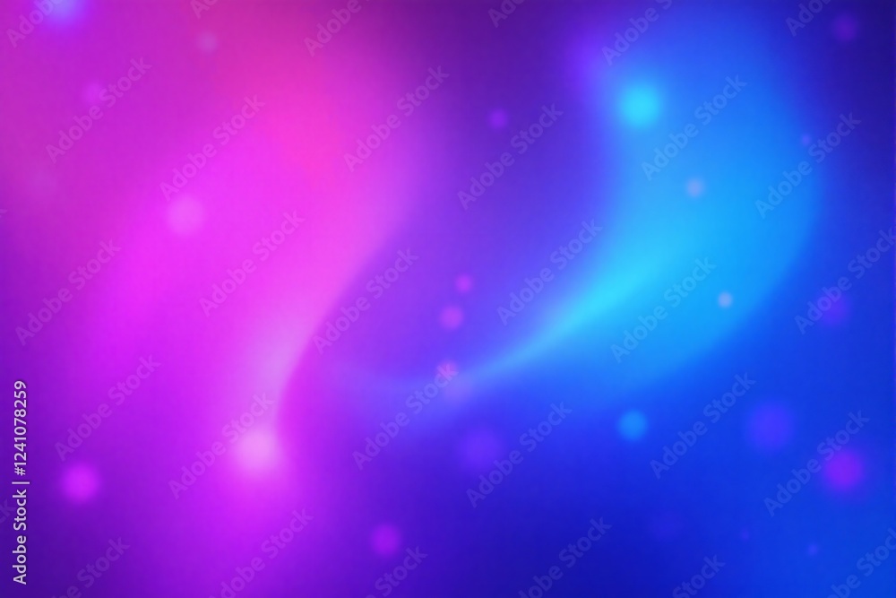 Obraz premium Abstract Purple and Blue Swirling Nebula Background Design with Glowing Lights