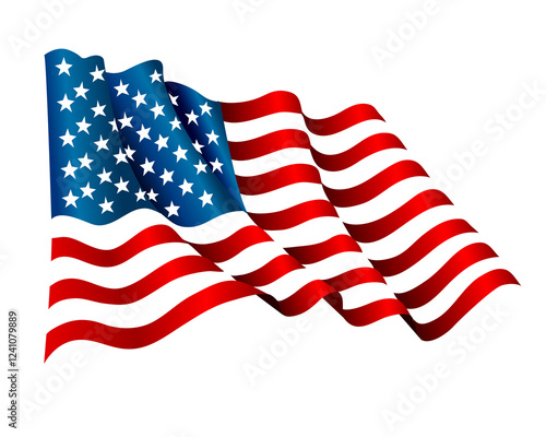 USA flag, PNG transparent, American Flag image.