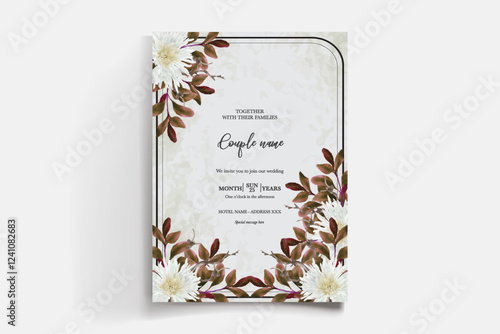 BRIDAL SHOWER FLORAL INVITATION TEMPLATE