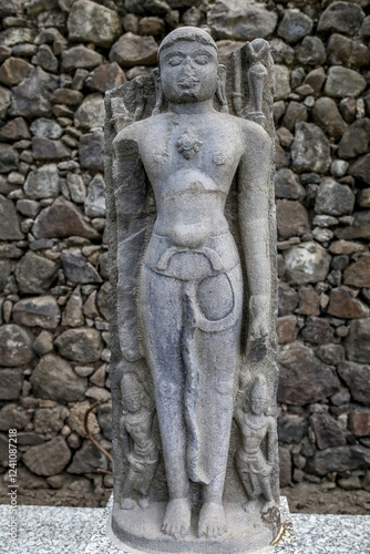 Gomateshvara statue in Daulatabad fort, Maharashtra, India photo