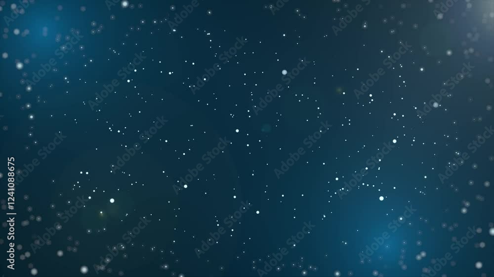 Dark blue mystical fog light loop blurred particles flying. Dark blue mystical fog light loop blurred particles flying.