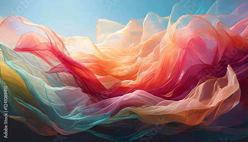 Tissus en voilage léger flottant au gré du vent