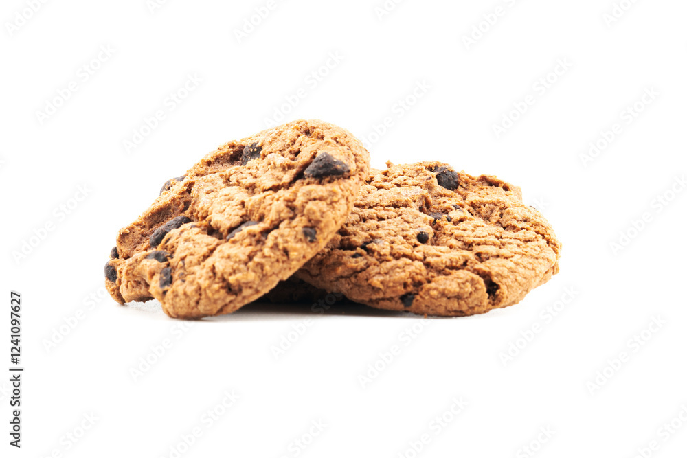 Cookie on white background, with clipping path Cookie on white background, with clipping path