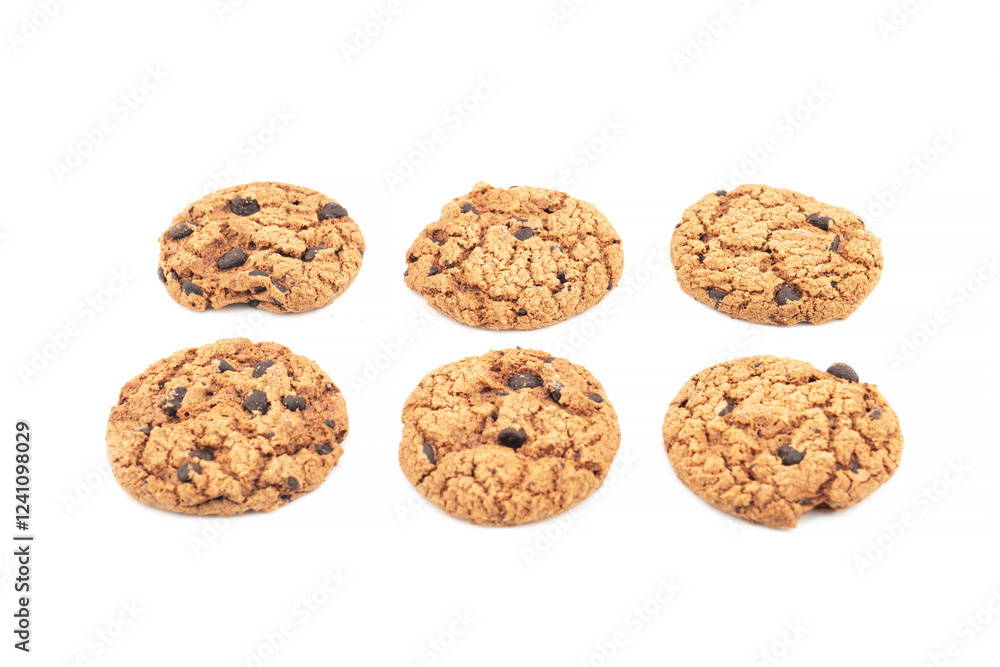 Set Cookie on white background, with clipping path Set Cookie on white background, with clipping path